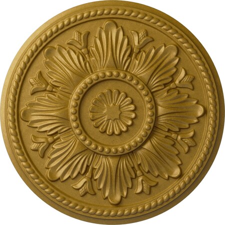 Edinburgh Ceiling Medallion (Fits Canopies up to 5 1/4"), Hnd-Painted Pharaohs Gold, 18"OD x 1 3/4"P